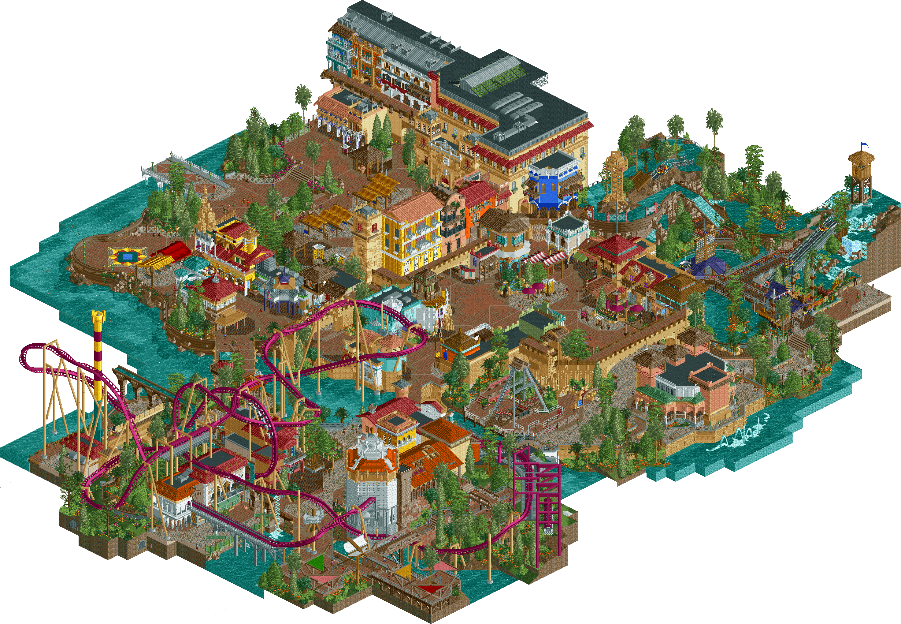 my rollercoaster tycoon escapades H2h7-r1-port-of-entry