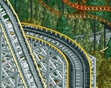 screen_3718 Leafy Lake RCT2 An Old Wooden Roller Coaster park!